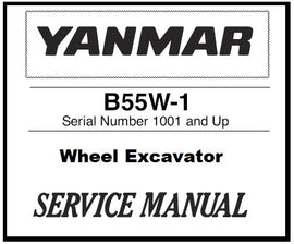 Download PDF - Yanmar B55W-1 Wheel Excavator Service Repair Manual