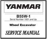 Download PDF - Yanmar B55W-1 Wheel Excavator Service Repair Manual