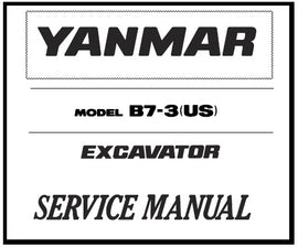 Download PDF - Yanmar B7-3 (US) Excavator Service Repair Workshop Manual