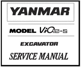 Download PDF - Yanmar ViO15-2 Excavator Service Repair Manual