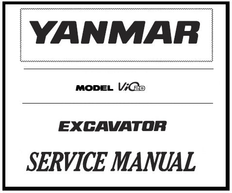 Download PDF - Yanmar ViO20 Excavator Service Repair Manual